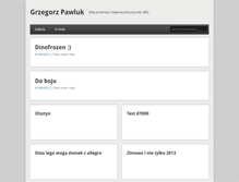Tablet Screenshot of blog.pawluk.net.pl